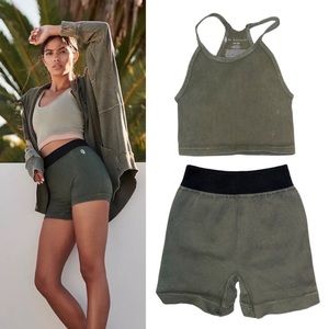 NEW Free People Movement Happiness Runs crop top & shorts set